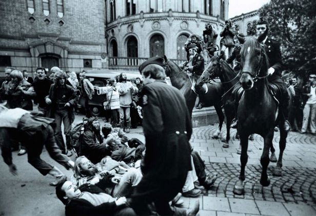 Demonstrasjon utenfor Stortinget