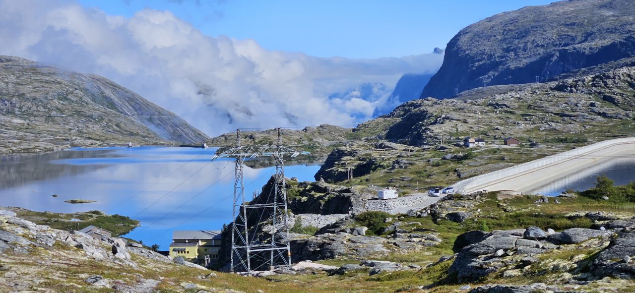 Fjellandskapet rundt Aura og Osbu kraftverk